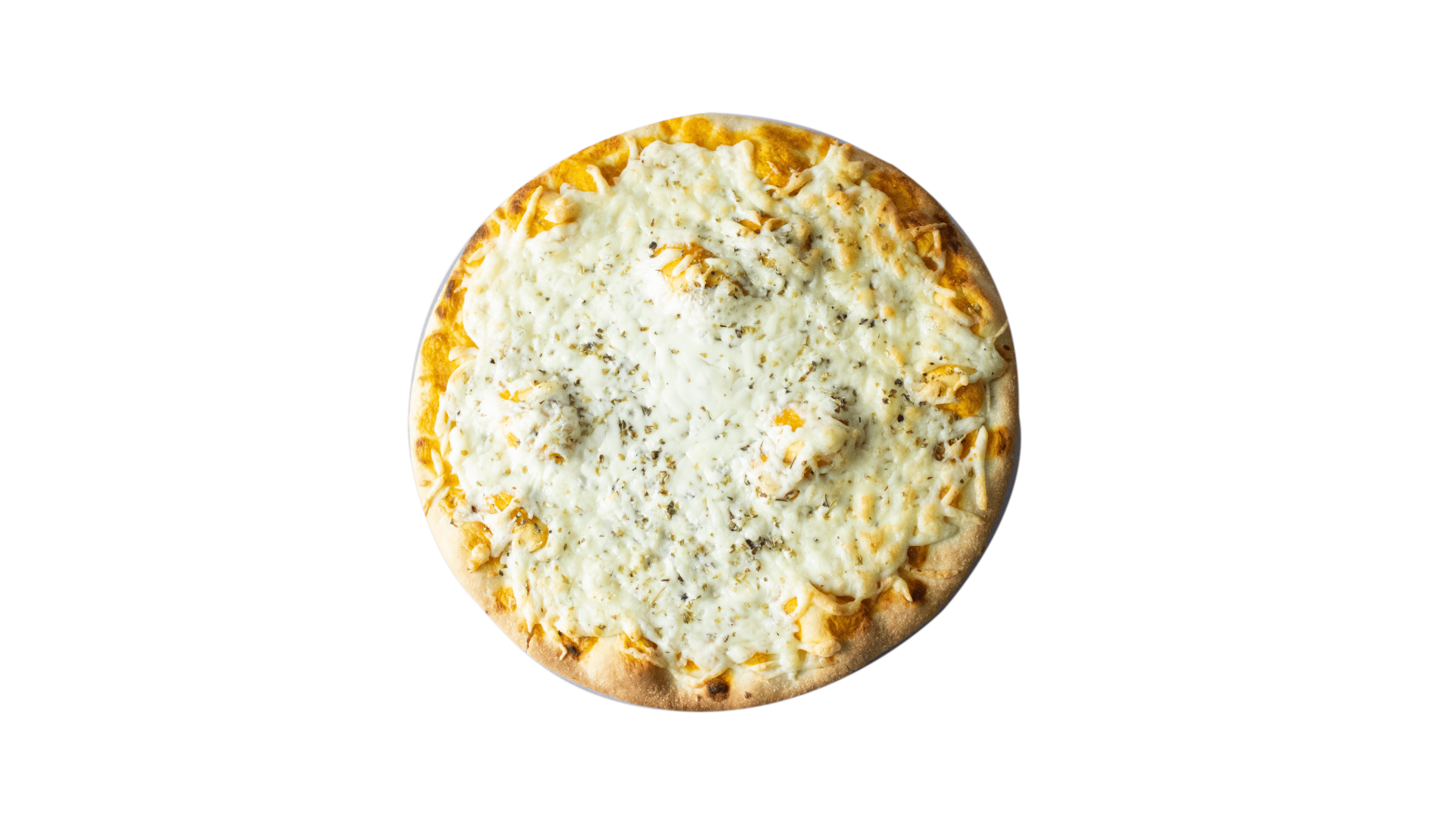 Sencilla y deliciosa: tomate, mozzarella y un toque de albahaca. La reina de las pizzas, en su versión más auténtica.