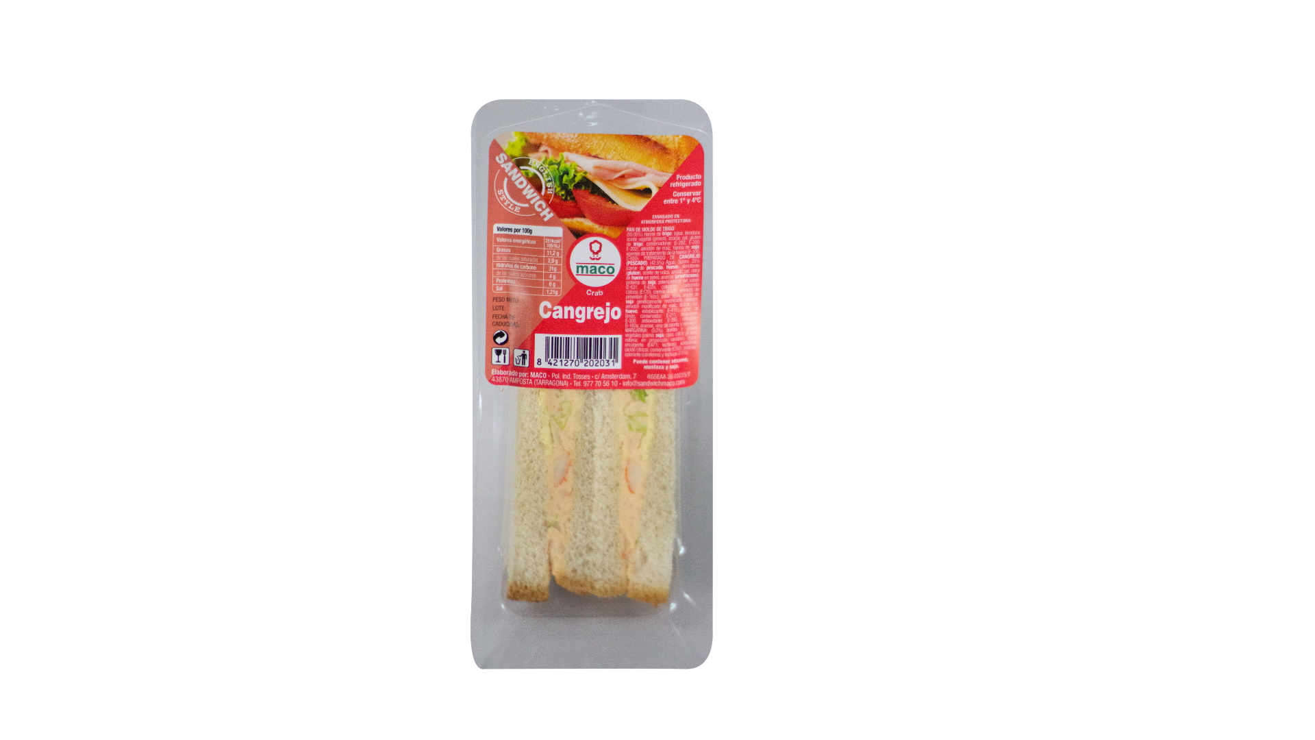 Sandwwich Maxi Cangrejo